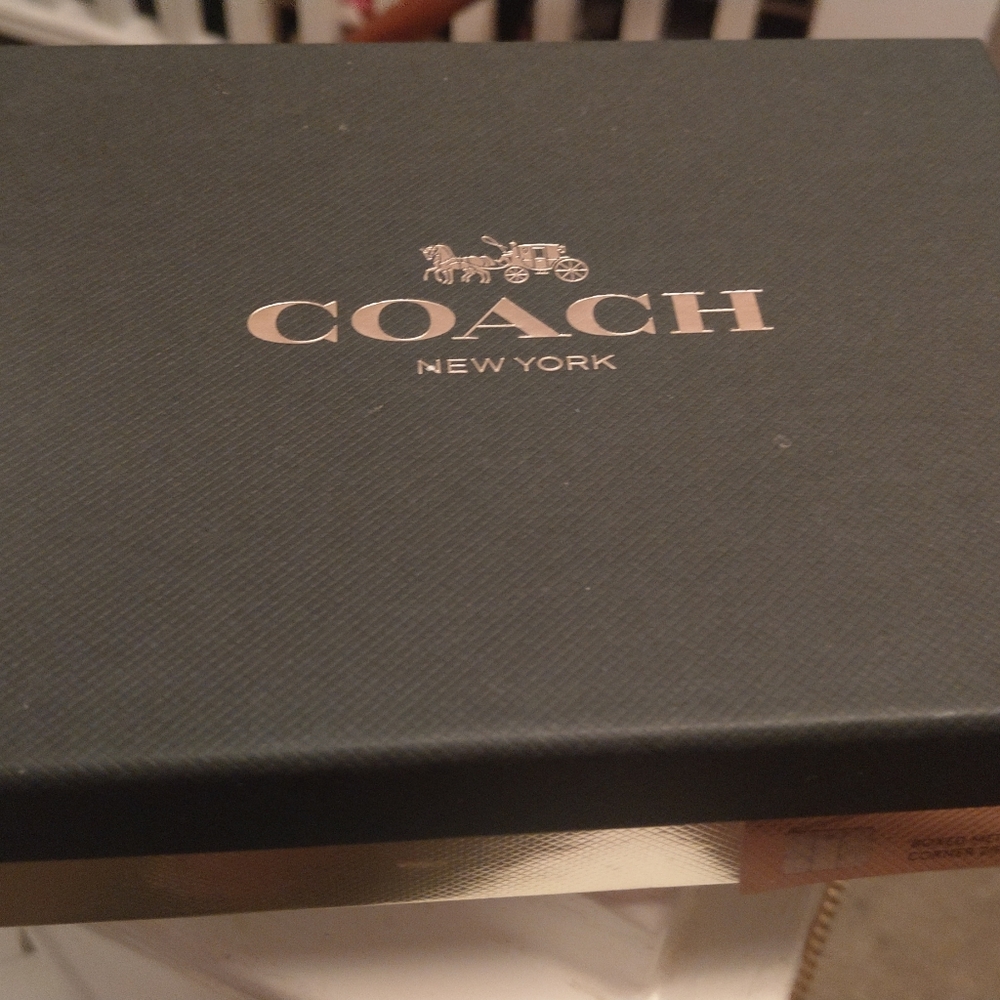 Limited Edition Coach Boxed Metallic Zip Wristlet - Picture 4 of 8